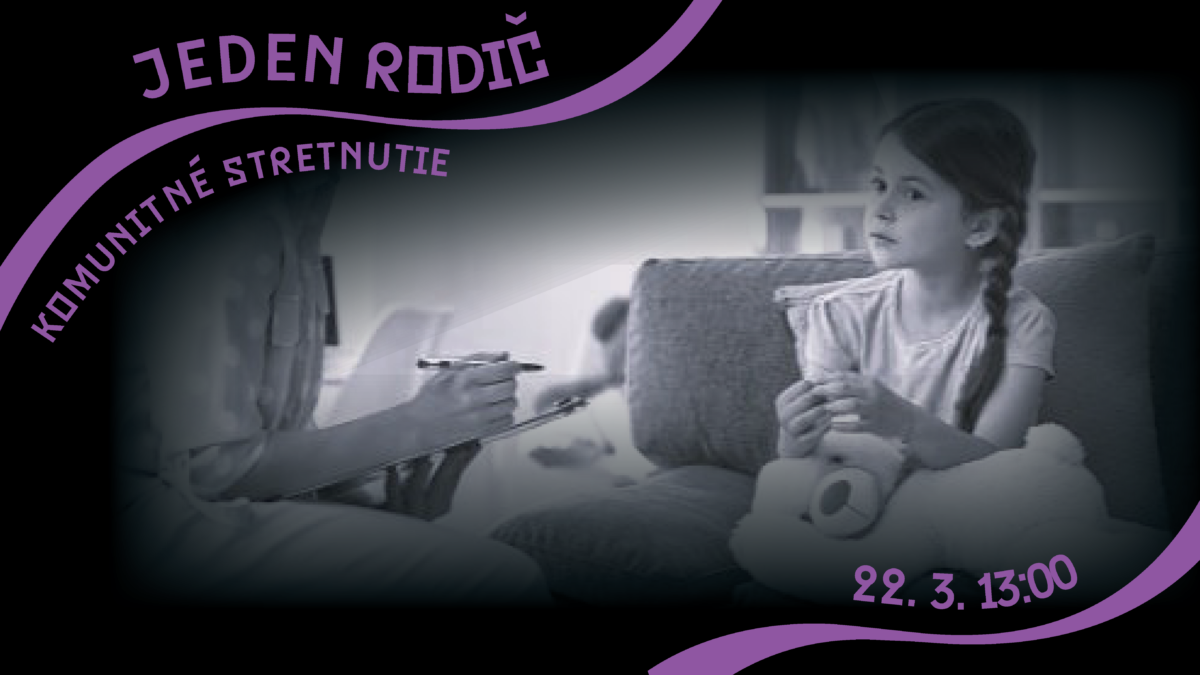 Klubovňa s Michalom Barbierom, workshop moderovania aj háčkovanie – taký bude marec v Hory Doly Alt text: "Pozvánka na komunitné stretnutie 'Jeden rodič' v kultúrno-komunitnom dobrovoľníckom priestore Hory Doly v Liptovskom Mikuláši, ktoré sa uskutoční 22. marca o 13:00. Na obrázku je dieťa s hračkou a dospelý, ktorý si zapisuje poznámky."